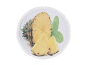 Foutastic Strandtuch Circle Ananas, Gelb; Weiss