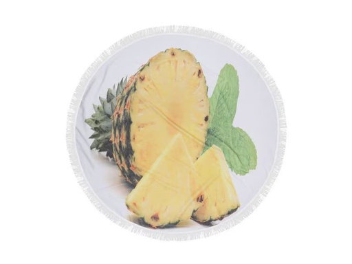 [90350964 1708769] Foutastic Strandtuch Circle Ananas, Gelb; Weiss