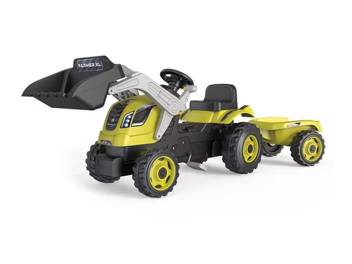 [90351046 1714899] Smoby Traktor Farmer Max mit Anhänger