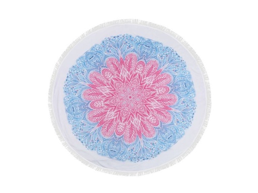 [90351060 1708773] Foutastic Strandtuch Circle Muster, Blau; Rosa