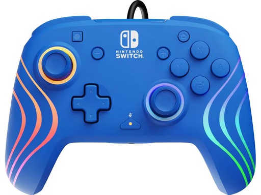 [90351104 1709834] PDP Controller Afterglow Wave Nintendo Switch Blau