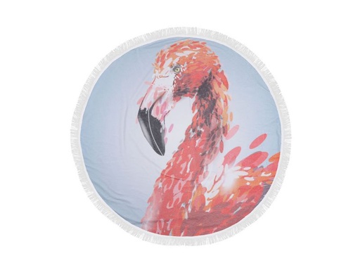 [90351112 1708764] Foutastic Strandtuch Circle Flamingo, Blau; Rosa
