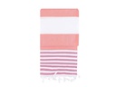 Foutastic Strandtuch Sultan Rosa; Weiss