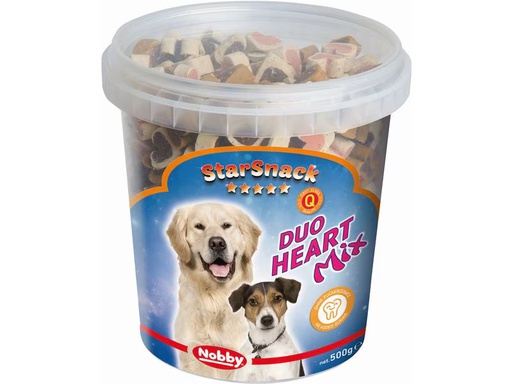 [90351170 1702413] Nobby Leckerli StarSnack Duo Heart Mix Dose, 500 g