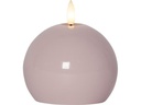 Star Trading LED-Kerze Pillar Flamme Shine, 11 cm, Pink
