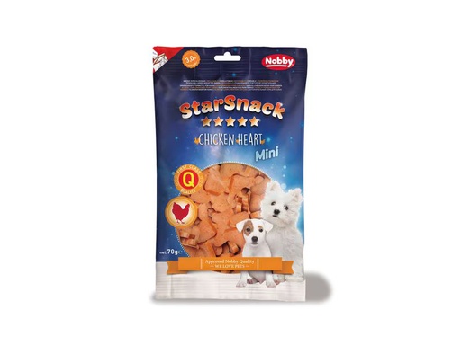 [90351202 1702416] Nobby Leckerli StarSnack MINI Chicken Heart, 70 g