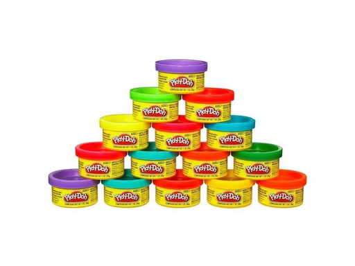 [90351209 1557762] Play-Doh Knetmasse Partyknete mit Stickern 15 Dosen à 28 Gramm