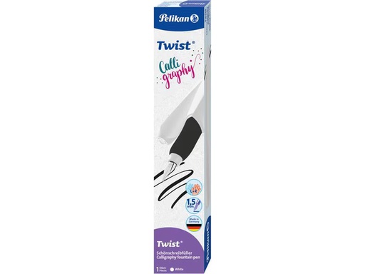 [90351279 1689990] Pelikan Füllfederhalter Twist Kalligraphy White, 1 Stück