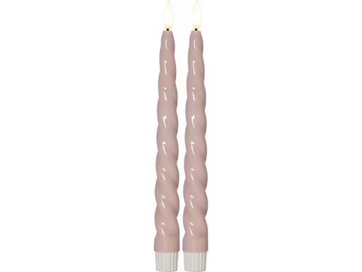 [90351317 1716977] Star Trading LED-Stabkerzen Set Flamme Shine, 24.5 cm, Pink