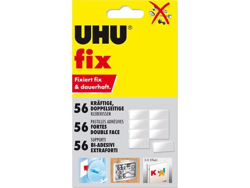 [90351369 1720499] UHU Klebepad fix 56 Stück