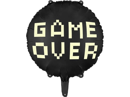 [90351593 1706038] Partydeco Folienballon Game Schwarz, 45 cm