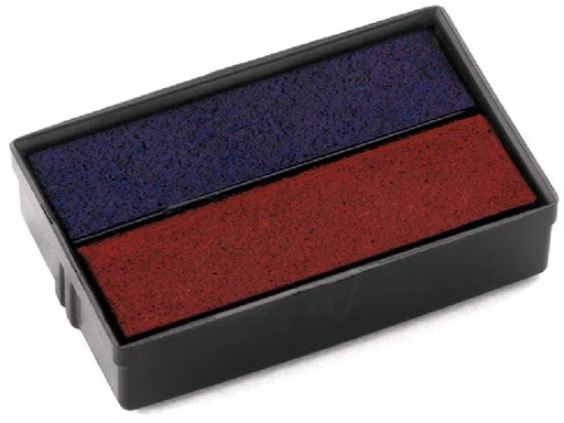 [90351646 1719891] Colop Ersatzkissen E/10/2 Blau / Rot, 2 Stück