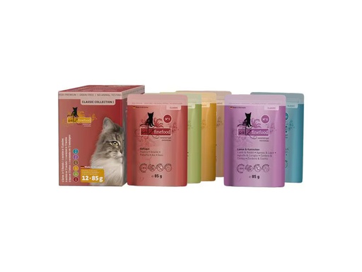 [90351648 1710645] catz finefood Nassfutter Classic Collection I, 12 x 85 g