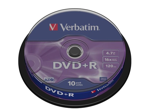 [90055305 38328] Verbatim DVD+R 4.7 GB, Spindel (10 Stück)