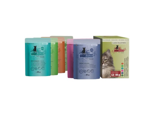 [90351670 1710646] catz finefood Nassfutter Classic Collection II, 12 x 85 g