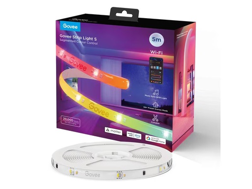 [90352226 1714948] Govee LED Stripe Light S, Wi-Fi / Bluetooth / Matter, 5 m, RGBIC