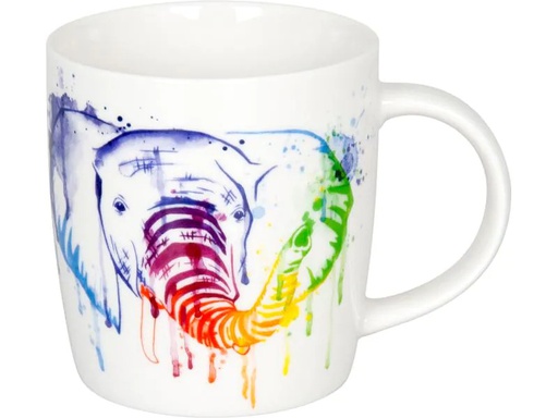 [90055363 1079870] Könitz Kaffeetasse Elefant watercoloured Animals 350 ml, 1 Stück