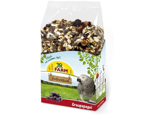 [90352363 1711777] JR Farm Ziervogelfutter Individual Graupapagei, 950 g