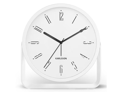 [90352371 1683850] KARLSSON Klassischer Wecker Numbers Weiss