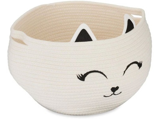 [90352388 1703167] relaxdays Spielzeugkorb Filz Katze