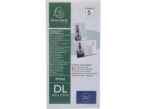 [90352416 1719172] Exacompta Tischaufsteller 10 x 21 cm