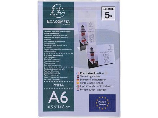 [90352431 1719171] Exacompta Tischaufsteller A6