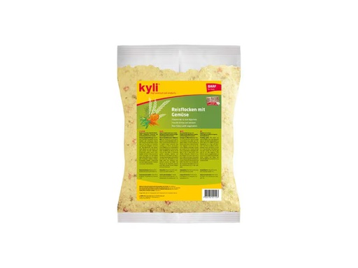 [90352676 1713213] kyli Hunde-Nahrungsergänzung Reisflocken mit Gemüse, 5 kg