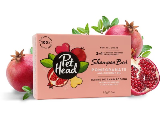 [90352880 1727017] Pet Head Festes Shampoo Granatapfel 85 g