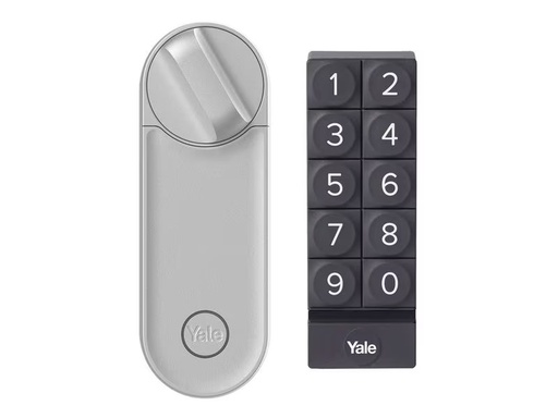 [90352910 1723115] Yale Schloss Linus L2 Smart Lock Kit. CH+EU-Zylinder, Silber