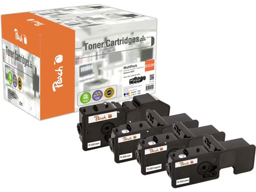 [90353090 1698977] Peach Tonerset Kyocera TK-5220 Multipack BK/C/M/Y