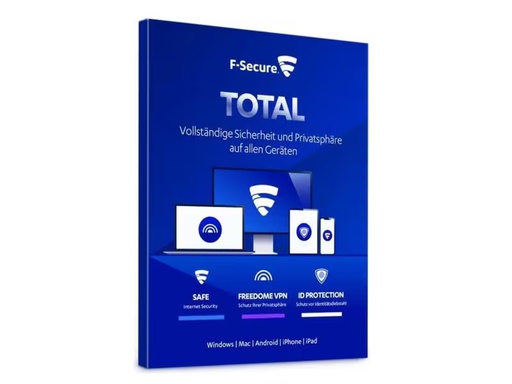[90353101 1198583] F-Secure Total Security Box, Vollversion, 3 Geräte, 1 Jahr