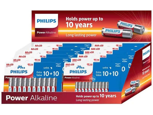 [90353105 1643947] Philips Batterie Alkaline Pack 120 x AA, 120 x AAA
