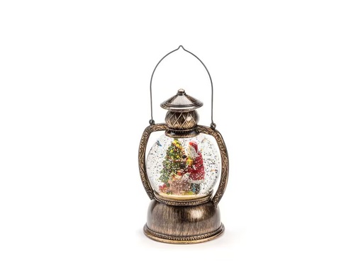 [90353158 1685303] Konstsmide LED Kugellaterne Weihnachtsmann, 12.7 x 12.7 x 20 cm, Gold
