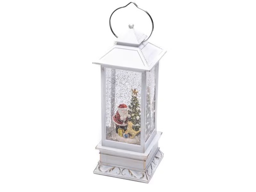 [90353171 1685304] Konstsmide LED Laterne Weihnachtsmann mit Hund, 10.5 x 10.5 x 27.5 cm