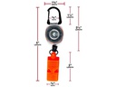 KEY-BAK Schlüsselanhänger WHISTLE SAFE Orange