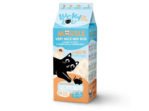 [90353216 1710637] Lucky Lou Katzen-Nahrungsergänzung Mäusle Multipack, 20 x 28 g