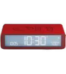 [90353223 1696813] Lexon Digitalwecker Flip Classic Rot