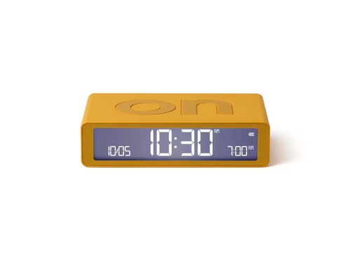 [90353224 1696814] Lexon Digitalwecker Flip Classic Gelb