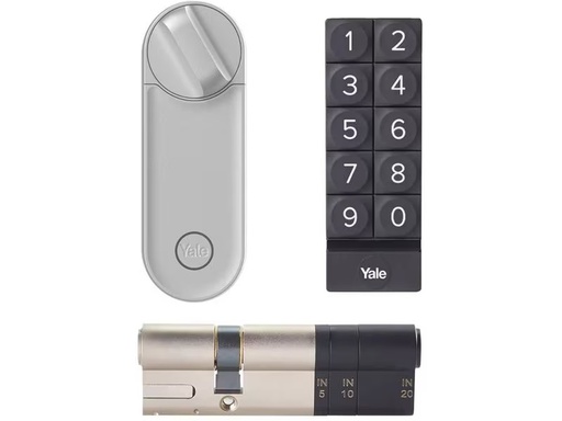 [90353290 1723119] Yale Schloss Linus L2 Smart Lock Z+K-Kit, Silber