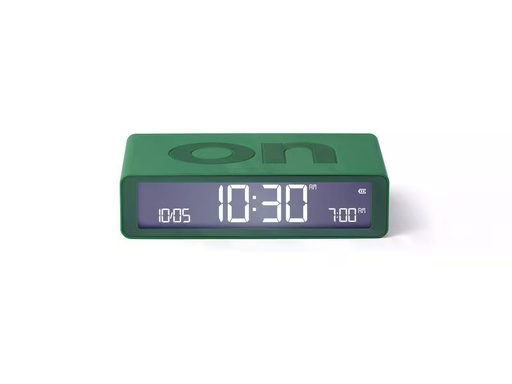 [90353295 1696819] Lexon Digitalwecker Flip Classic Grün