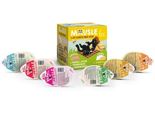 [90353342 1710638] Lucky Lou Katzen-Nahrungsergänzung Mäusle Multipack, 6 x 28 g