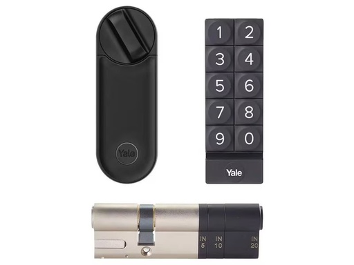 [90353355 1723120] Yale Schloss Linus L2 Smart Lock Z+K-Kit, Schwarz