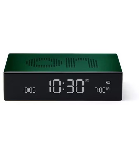 [90353414 1696824] Lexon Digitalwecker Flip Premium Dunkelgrün