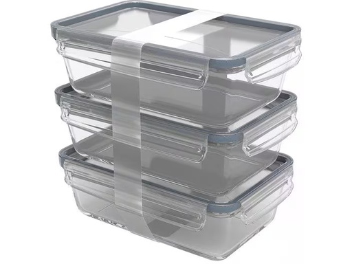 [90353441 1722661] Rotho Kühlschrankorganizer Click &amp; Lock 3 x 1.3 l