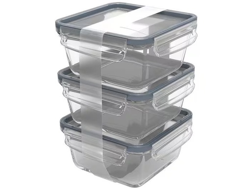 [90353447 1722660] Rotho Kühlschrankorganizer Click &amp; Lock 3 x 0.75 l
