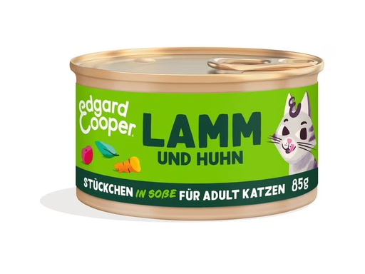 [90353453 1718036] Edgard &amp; Cooper Nassfutter Adult Lamm &amp; Huhn, 18 x 85g