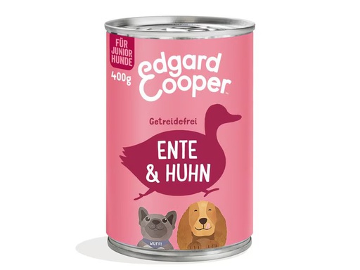 [90353465 1718014] Edgard &amp; Cooper Nassfutter Junior Ente + Huhn, 6 x 400 g