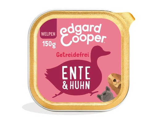 [90353469 1718016] Edgard &amp; Cooper Nassfutter Junior Ente + Huhn, 11 x 150 g