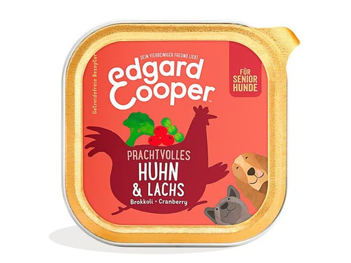 [90353479 1718017] Edgard &amp; Cooper Nassfutter Senior Huhn + Lachs, 11 x 150 g