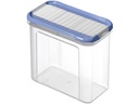 Rotho Vorratsdose Domino 1 l, Blau/Transparent